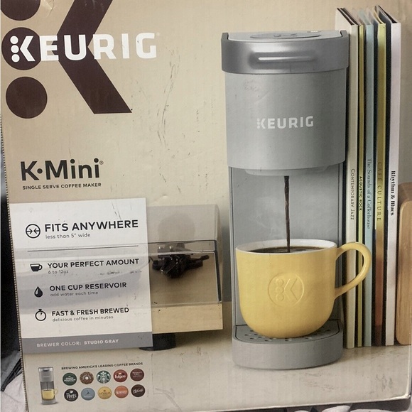 Mini Single Serve Coffee Keurig Mini Plus Gray Brand New Keurig